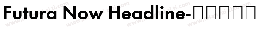 Futura Now Headline字体转换
